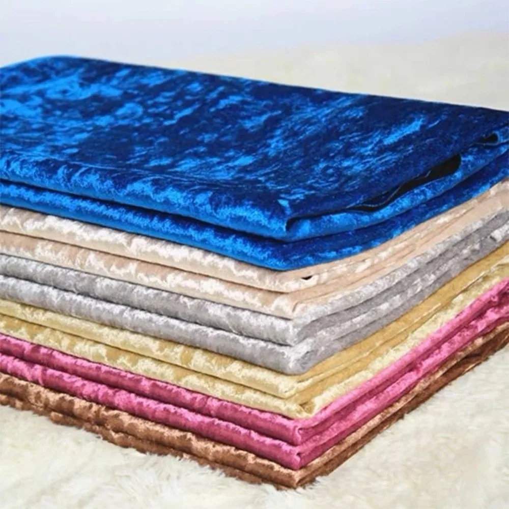 

DIY Soft Velvet Fabric Stretch Handmade Diamond Luster Cloth Soft Ice Velvet Fabric Upholstery Textiles