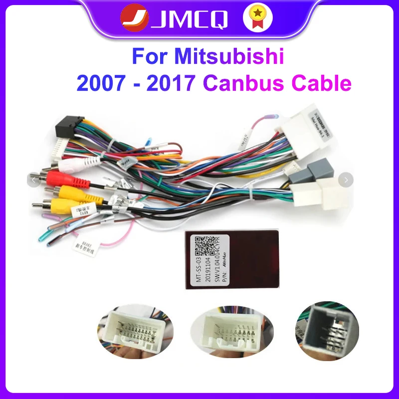 JMCQ For Mitsubishi 2007 - 2017 Power Cord With Canbus