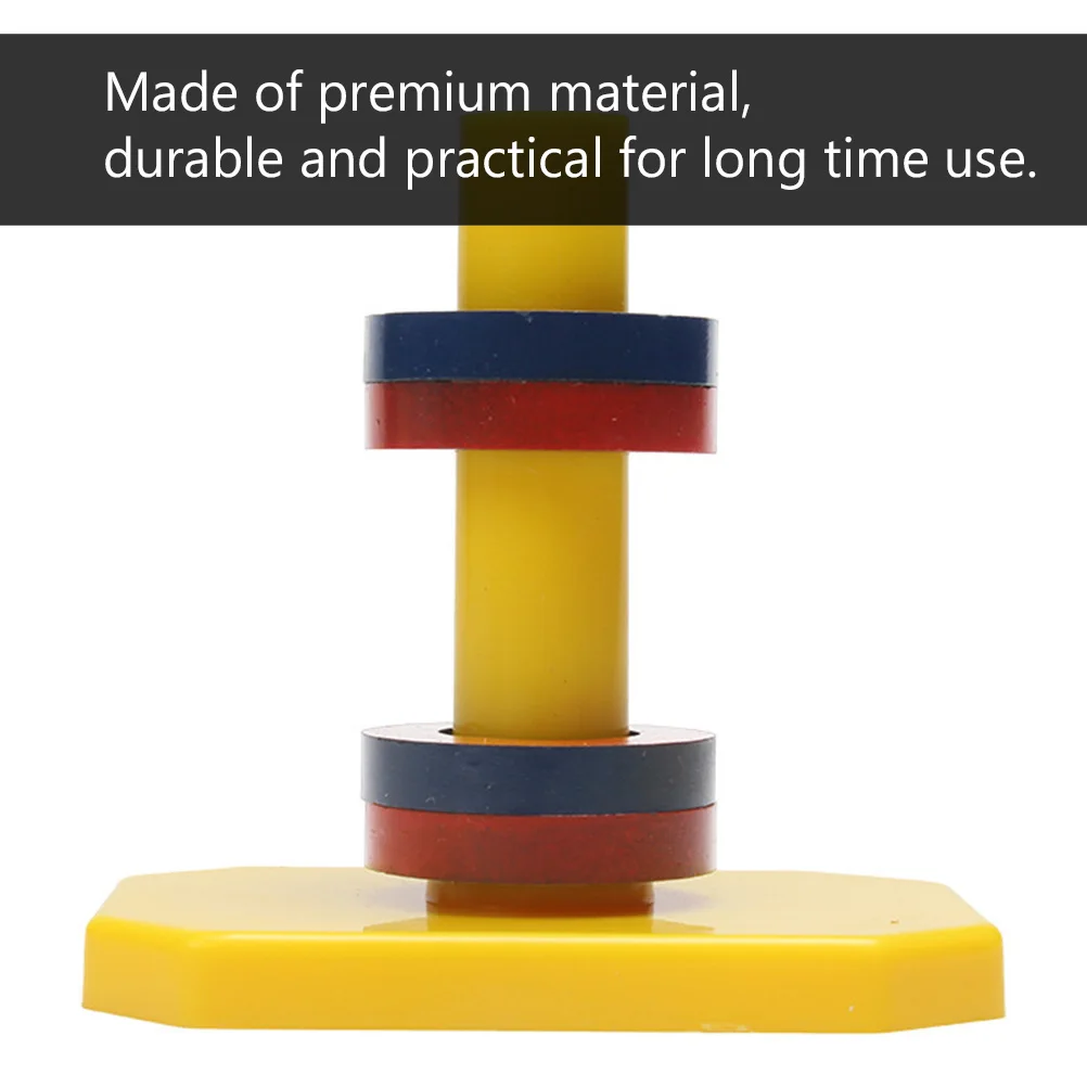 Magnetische levitatie-experimenterkit 4 ringen 1 standaard Wetenschapsspeelgoed Kinderfeestcadeau Educatief spel Natuurkunde Klasse gebouw