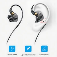 Écouteurs filaires hi-fi 3.5MM AUX/Type C Jack 9D Surround avec micro intra-auriculaires casques de musique transparents pour Samsung Android pour iPhone 3