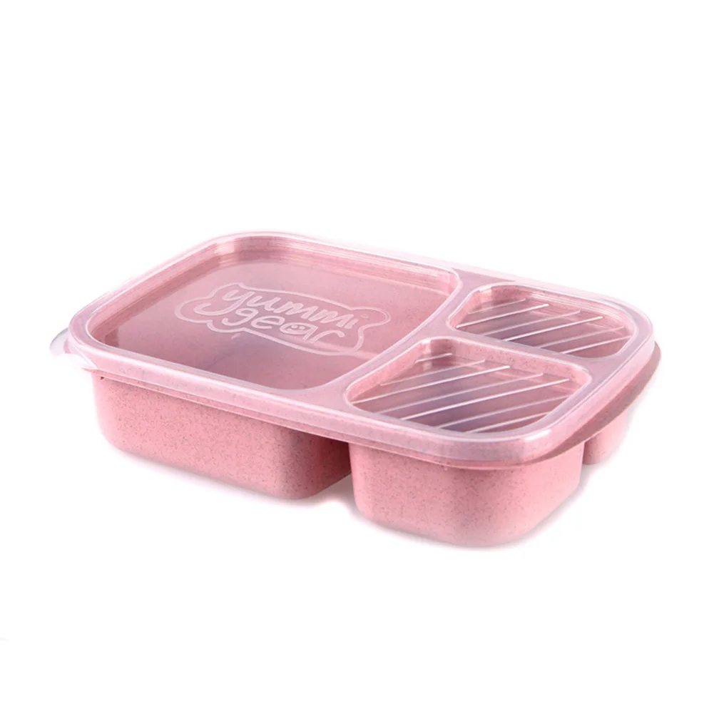 Lunch Box Meal Box 23 5x15x5cm Food Heating Microwave Replacement 3 Compartment 4 Colour Accessories Anti static