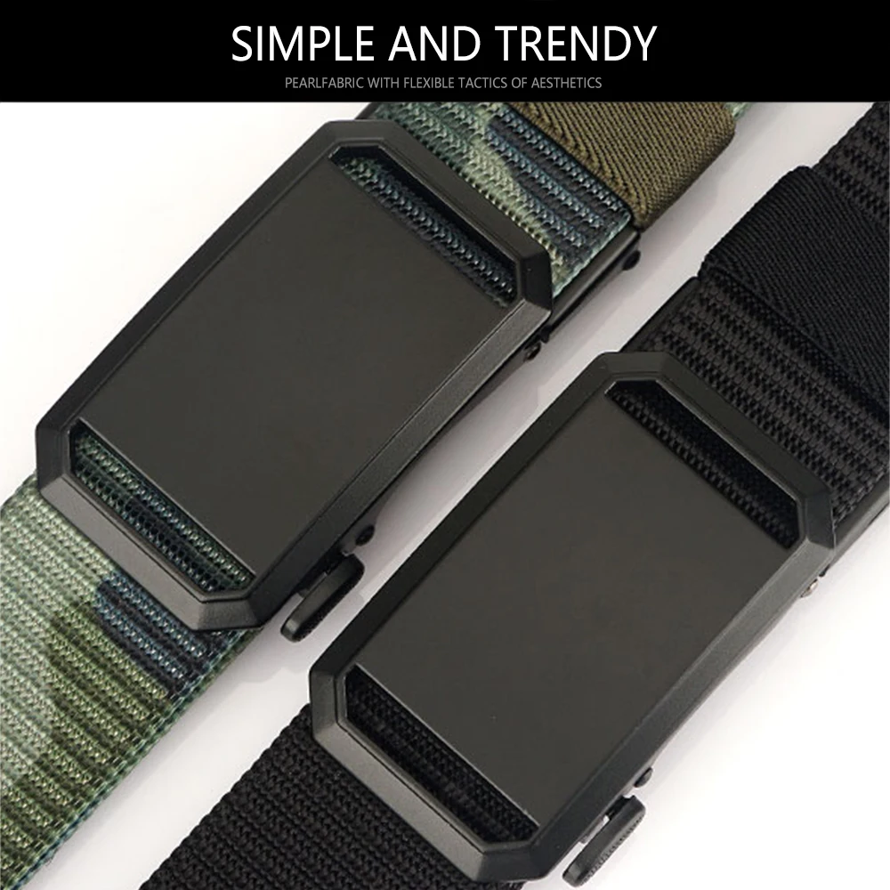 TUSHI Genuine New Tactical Belt cintura in metallo militare per esterni a sgancio rapido accessori sportivi in Nylon ad asciugatura rapida cintura nera da uomo