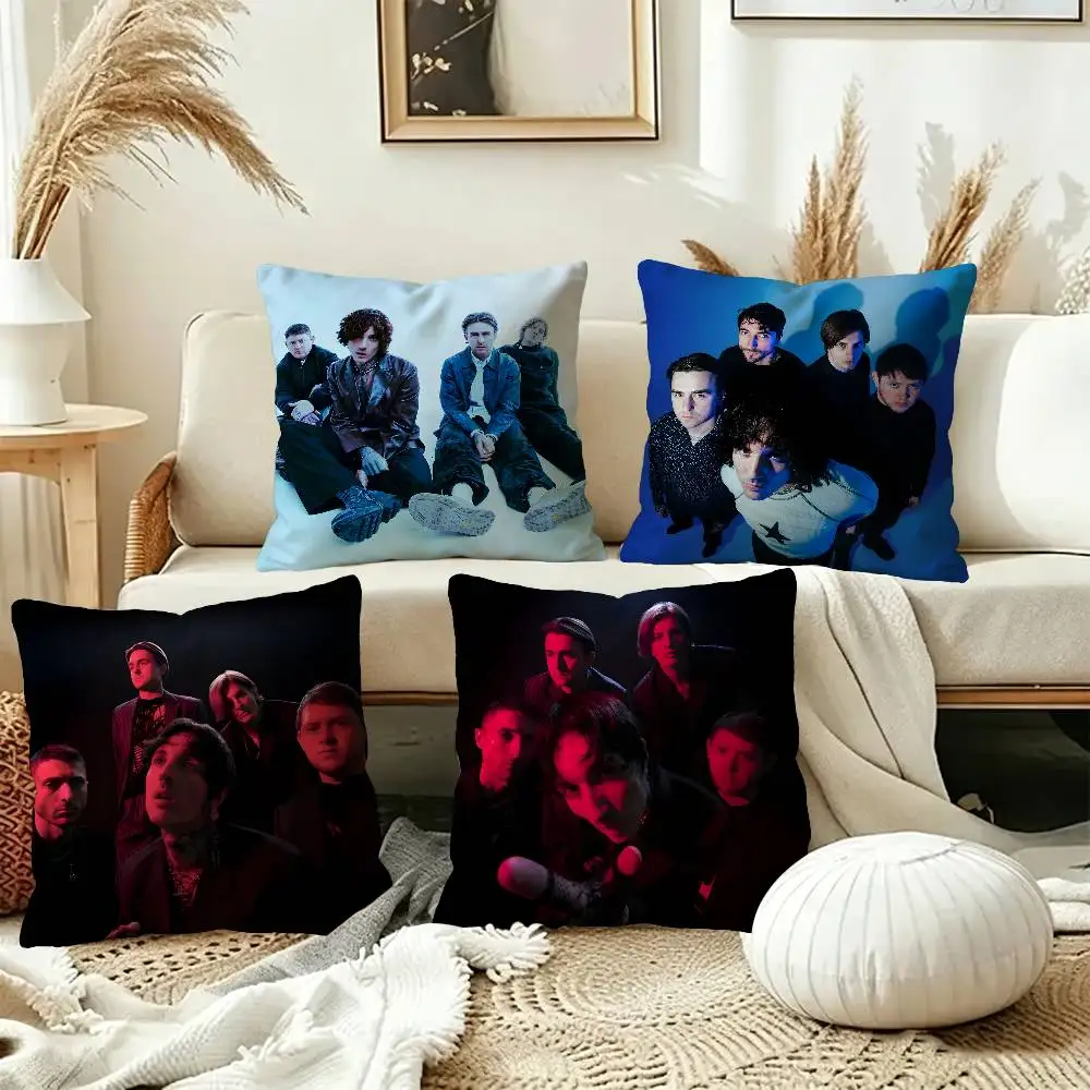 Powerful Rock Band B-Bring Me the Horizon Pillow Gift Home Office Decoration Bedroom Sofa Car Cushion Cover case 45x45