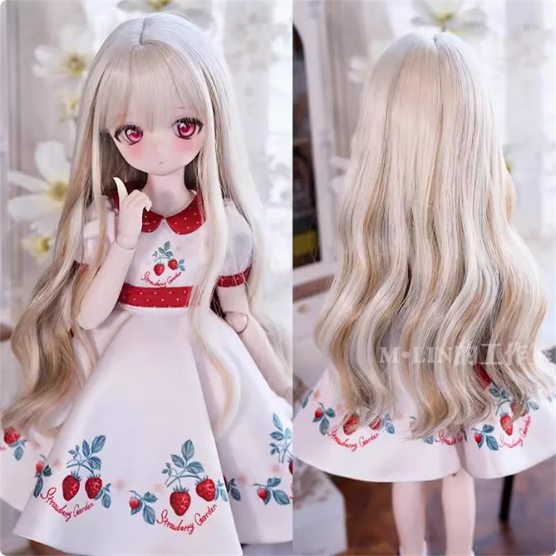 

BJD Doll Wigs Long Wavy Hair For 1/3 1/4 MSD MDD Doll Curly Hair Accessories High Temperature Wig