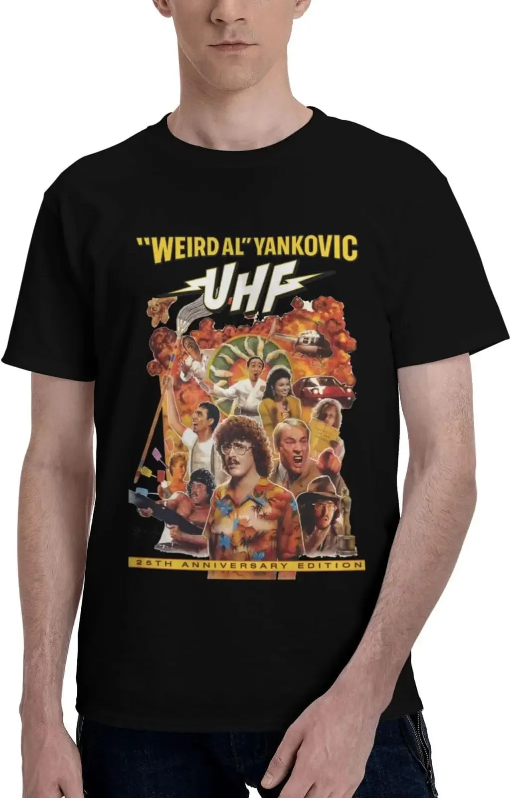 stylish for Weird 2006 Yankovic Tshirts,Short sleeve for Men's Tees High Quality 100%Cotton Short Sleeve