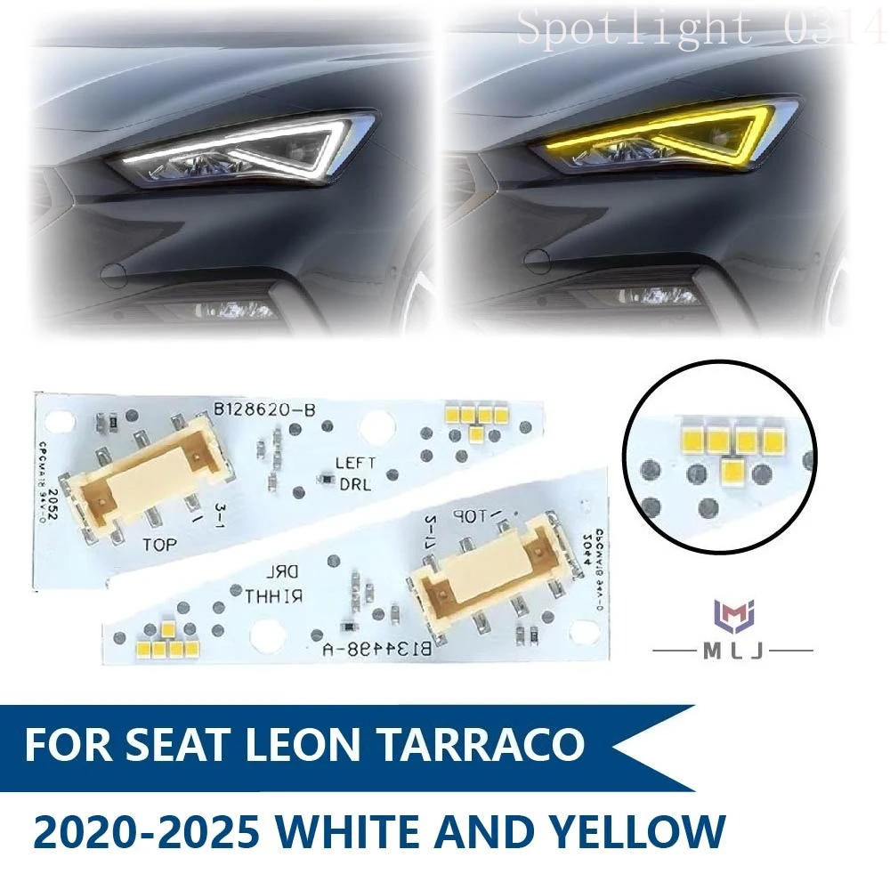 

For SEAT Leon Tarraco 2020-2025 LED Headlight Chip DRL Light Source Boards Angel Eyes Chips 5FJ941475 5FJ941476 Car Accessories