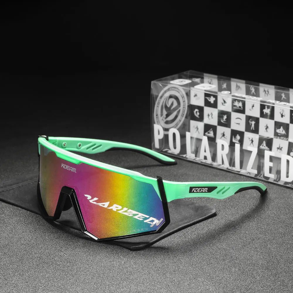 Kdeam High-End-Sports onnen brille polarisierte Herren-Fahrrad brille abnehmbarer Tr90-Rahmen und Nasen pads leicht auszu tauschen – Detail 29