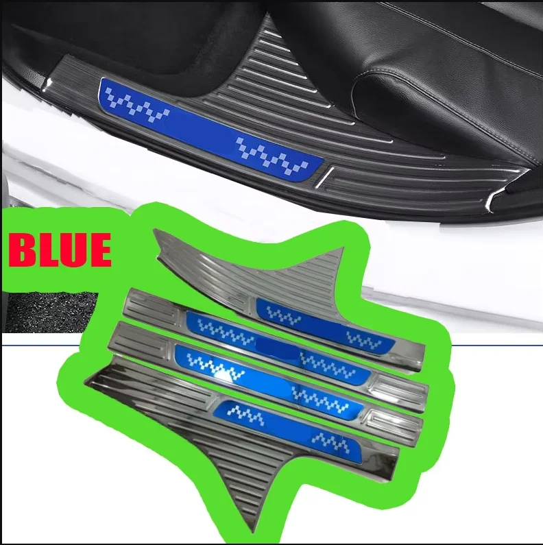 

Для Honda Accord 2018 2019 2020 4 шт. из нержавеющей стали, наружная и внутренняя накладка на порог, накладка