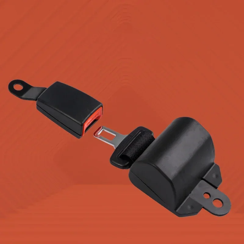 حزام مقعد رافعة شوكية قابل للسحب - قابل للتعديل حتى 1.2 متر، حزام أمان ومجموعة إبزيم، أحمر، أزرق، برتقالي #4