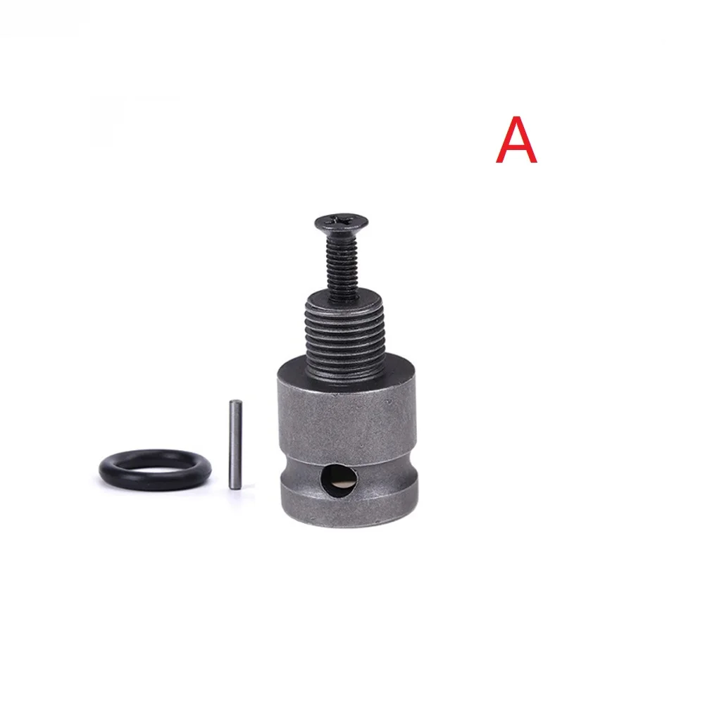 Drill Chuck Adaptor With Screw 1/2-20UNF 3/8-24UNF Optional For Impact Wrench Conversion Electric Drill Adapter Converter Drill