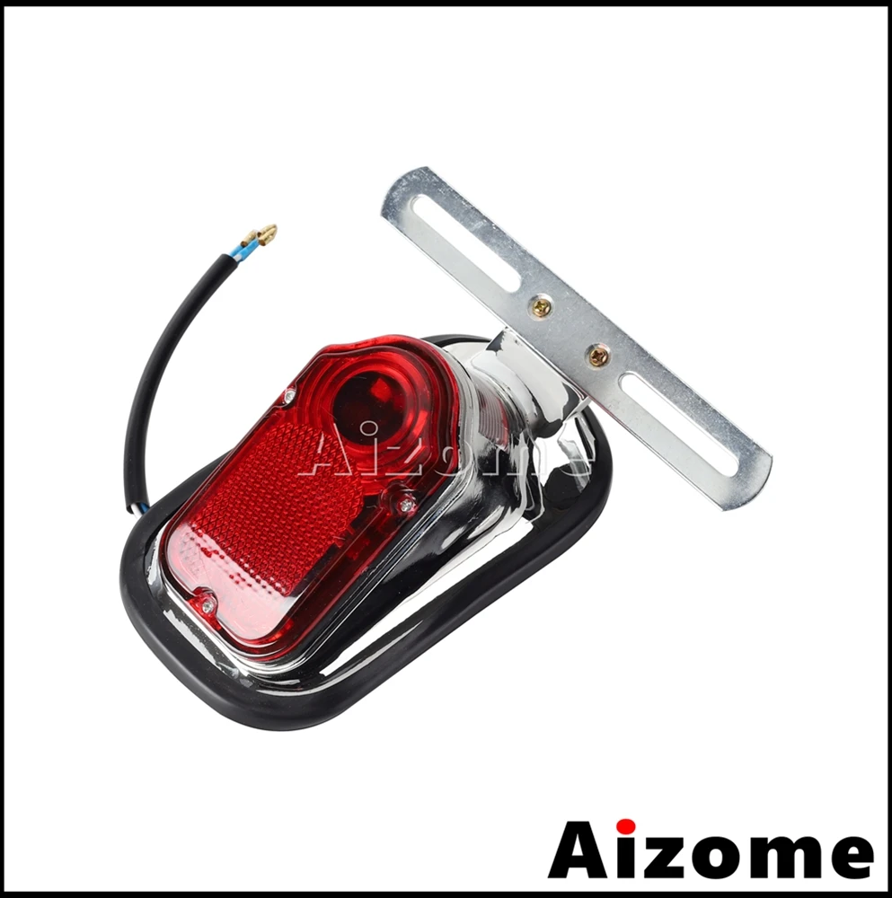 Motorcycle Tombstone Tail Brake Stop Rear Lights For Harley Honda Suzuki Yamaha Kawasaki Cruiser Chopper Bobber Custom Taillight