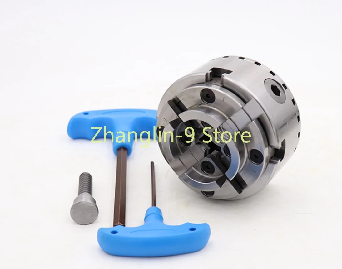 KP96 4-Jaw Self-Centering Chuck For Wood Lathe High Precision Woodworking Chuck 4 Inch 100MM Thread M33 Clamping