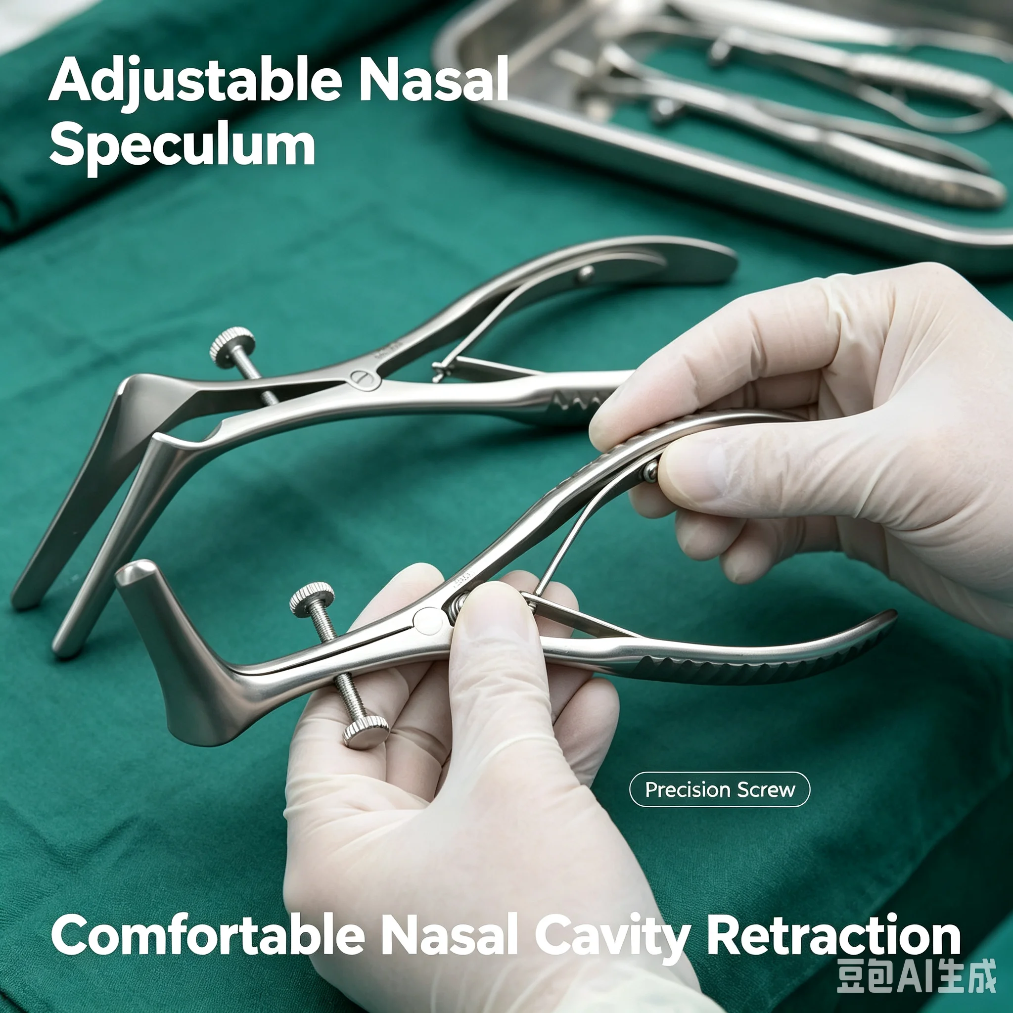 1pcs Speculum Lens Nostril Pliers Nasal Expander Forceps for Medical Use Stainless Steel Nasal Cavity Examination Tool