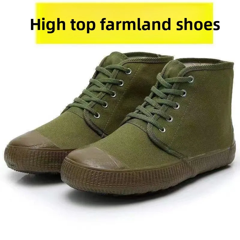 

Authentic 3537 Work Boots ex High-Top Rubber oes Aicultural Labor Footwear Yellow Ball oes Liberation oes Casual ...