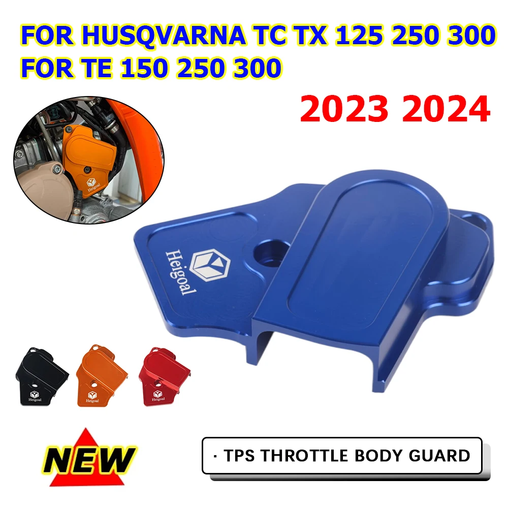 

Motorcycle TPS Throttle Body Guard Cover For Husqvarna TC TX 125 250 300 2023 TE 150 250 300 TE300 TE250 TX300 2024 Accessories
