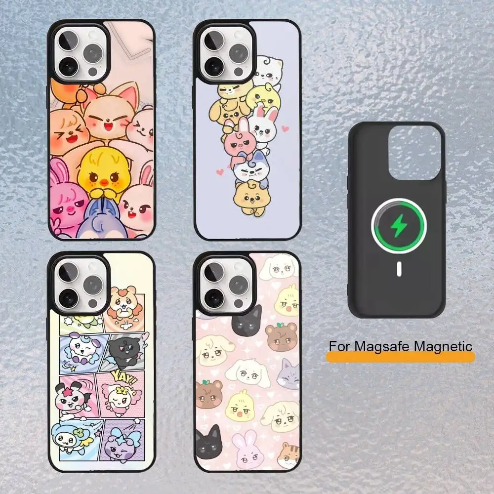 

Cute A-ANITEEZ Phone Case for iPhone 17,16,15,14,13,12,11 Plus,Pro Max Magnetic Wireless Charging Cover