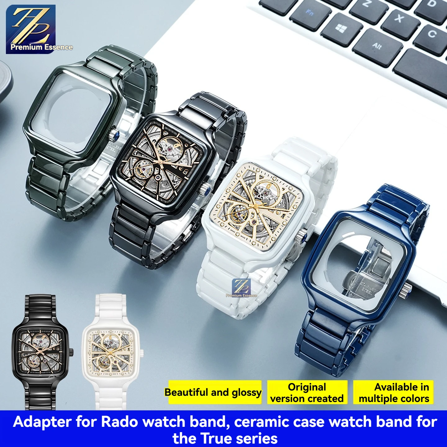 For Radar Watch Real me Series R27073702 R27086162 Male Female Replacement Ceramic Case Bracelet Ceramic Case Strap Accessories