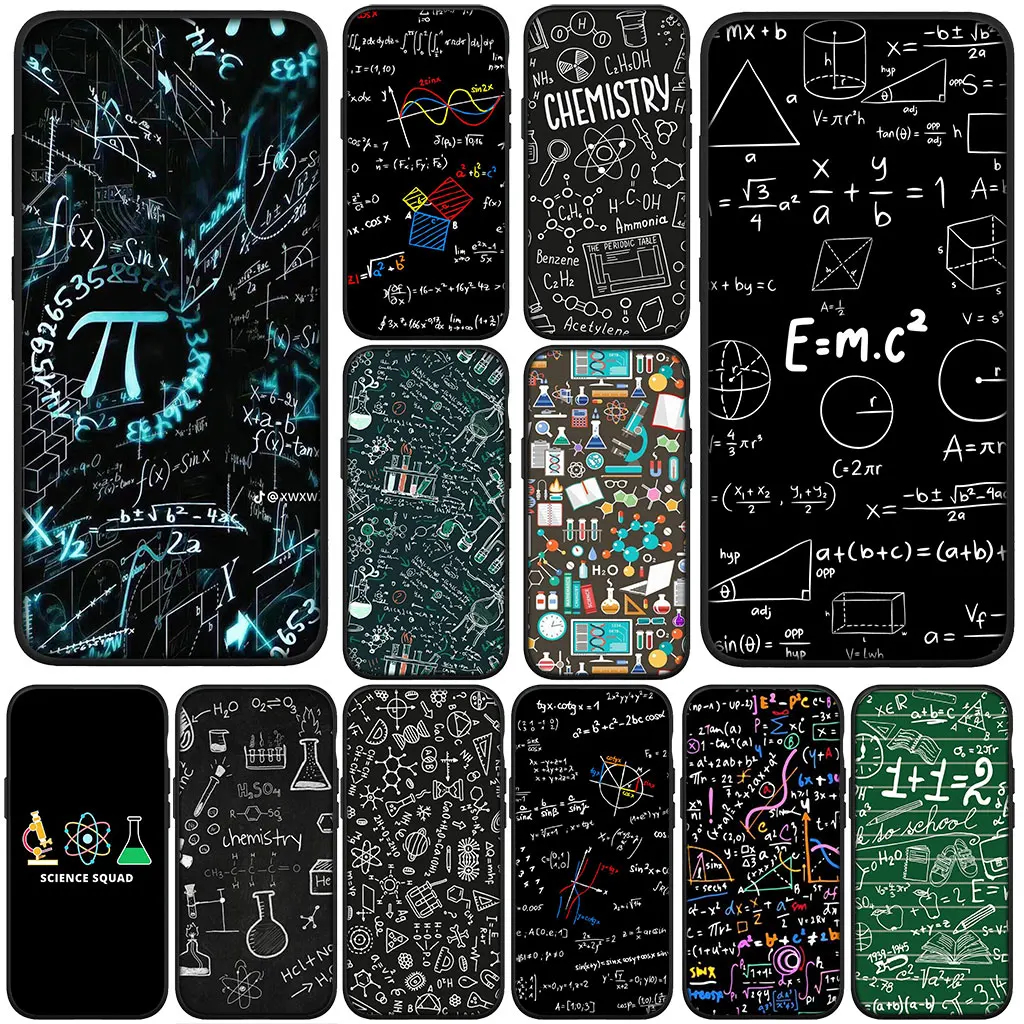 Чехол для телефона «Химия, наука, химия, математика», чехол для Apple iPhone 16, 15, 14, 11 Pro Max 7, 8 Plus SE2, SE3, SE 2022 2020, чехол