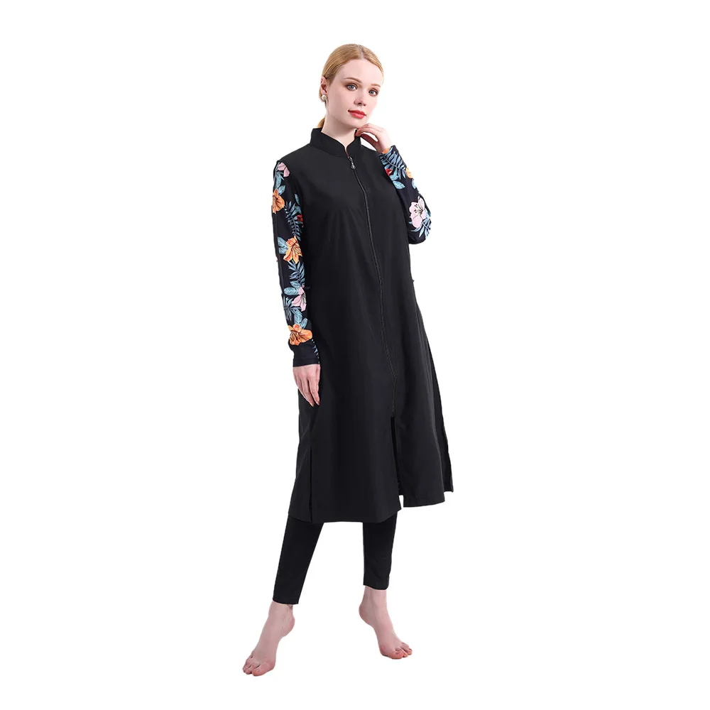 Muslim Swimwear women Modest Swimming Suit For Women islamic Long Sleeve Burkini Abaya Abayas Swimsuit Cover Ups Bat Shirt Hijab