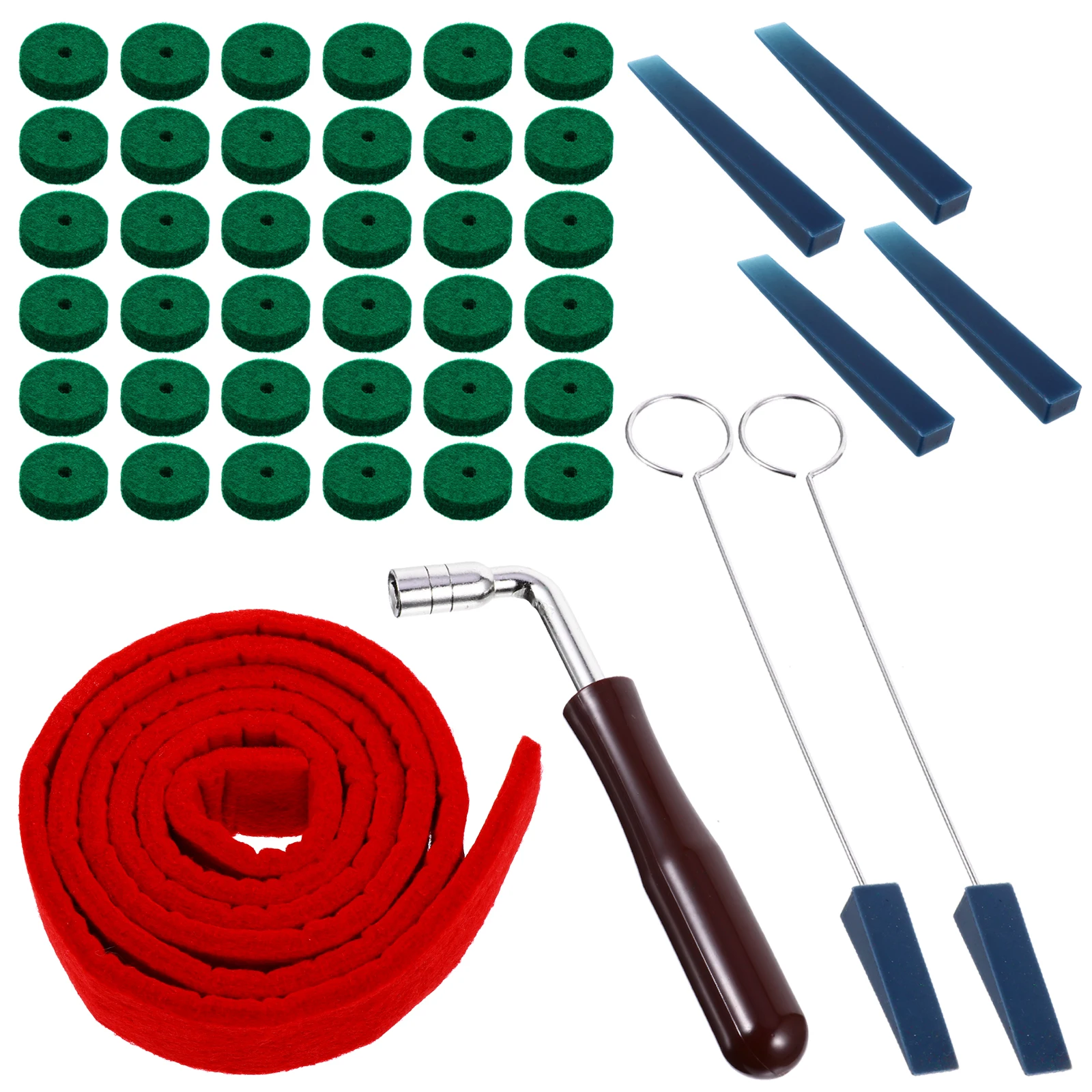 

1 Set Comprehensive Piano Tuning Set Wrench Hammer Felt Temperament Strip Rubber Mutes For Keyboard Instrument Parts