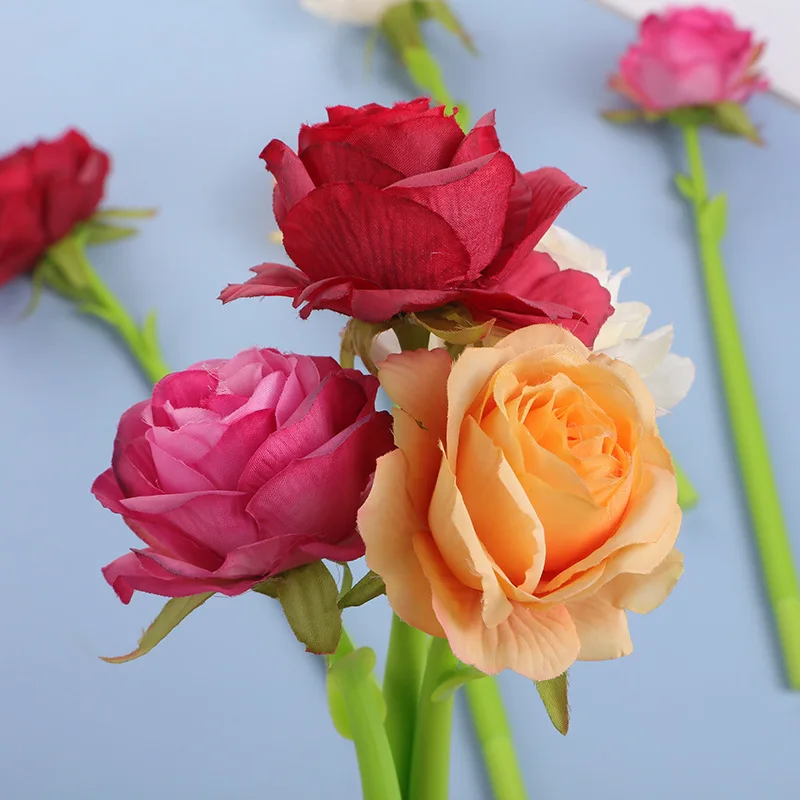 

4 Piece Cute Kawaii Rose Flower Gel Pen Office School Supplies Stationery Creative Sweet Pretty Lovely Soft Pen