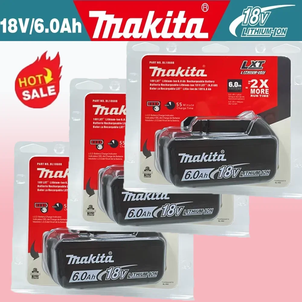 

Genuine Makita 18V 6AH Battery Power Tools LXT BL1850 BL1840 BL1860 Li-ion Replacement for 18 V Screwdriver with BMS TPCELL 18V