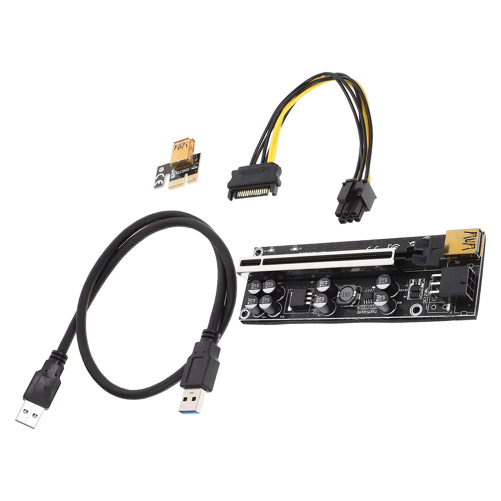 

Horse-drawn PCI-E 1x to 16x Extender PCIe Riser Extension Adapter Pcb Card