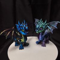 Multi-jointed 3D Printed Dragon Figures Miniatures Articulated Office Desktop Flying Dragon Ornament Simulation Dragon Model Toy