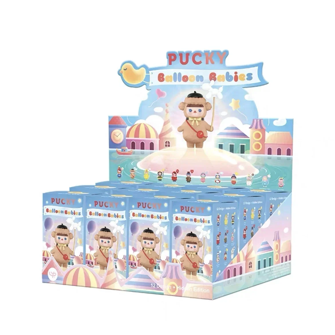 

POP MART Pucky Balloon Babies Series Blind Box Original Action Figure Cute Cartoon Model Mystery Surprise Toy Collectible