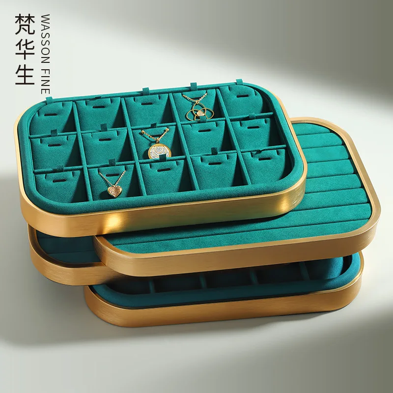 

Metal super fiber Necklace Ring Display Jewelry Tray Jewelry Storage Tray accessories look at pallet props
