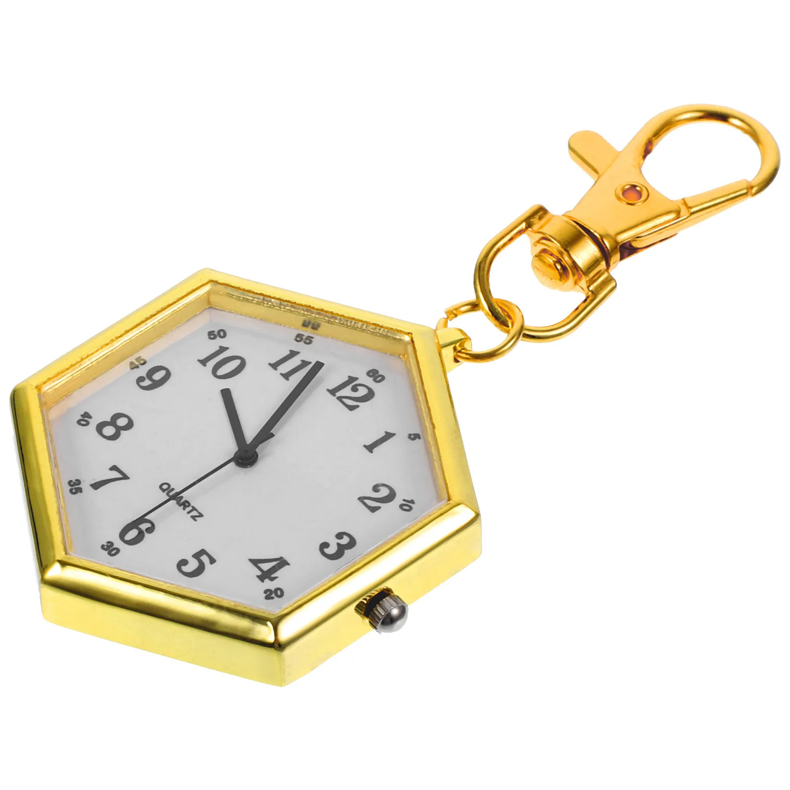 Reloj de cadena alta Reloj con colgante hexagonal creativo No es fácil de dañar Elegante regalo de cumpleaños para el día de la enfermera