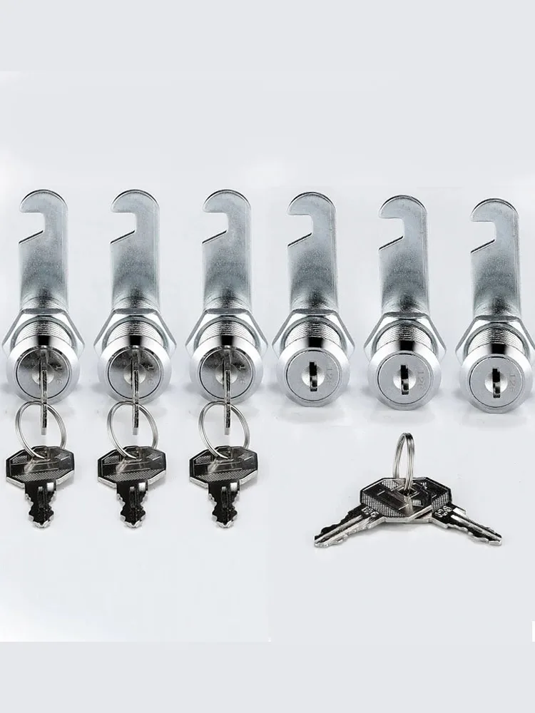16/20/25/30mm Cam Lock Set Door Cabinet Mailbox Drawer Cupboard Locker Etc,It Comes with 2 Keys and 4 Different Lock Plates