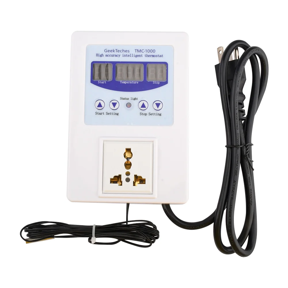 TMC-1000 Digital Temperature Controller Intelligent High Accuracy Heating Cooling NTC Sensor Temp Control Thermostat