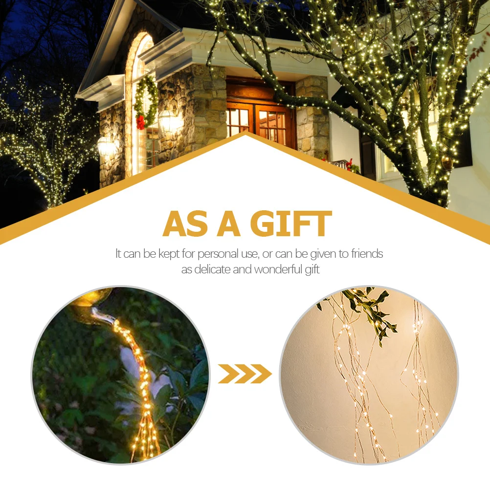 

LED Branch Waterfall Light -Operated Decorative Outdoor Garden Fairy String Light Waterproof for Festival Wedding Party