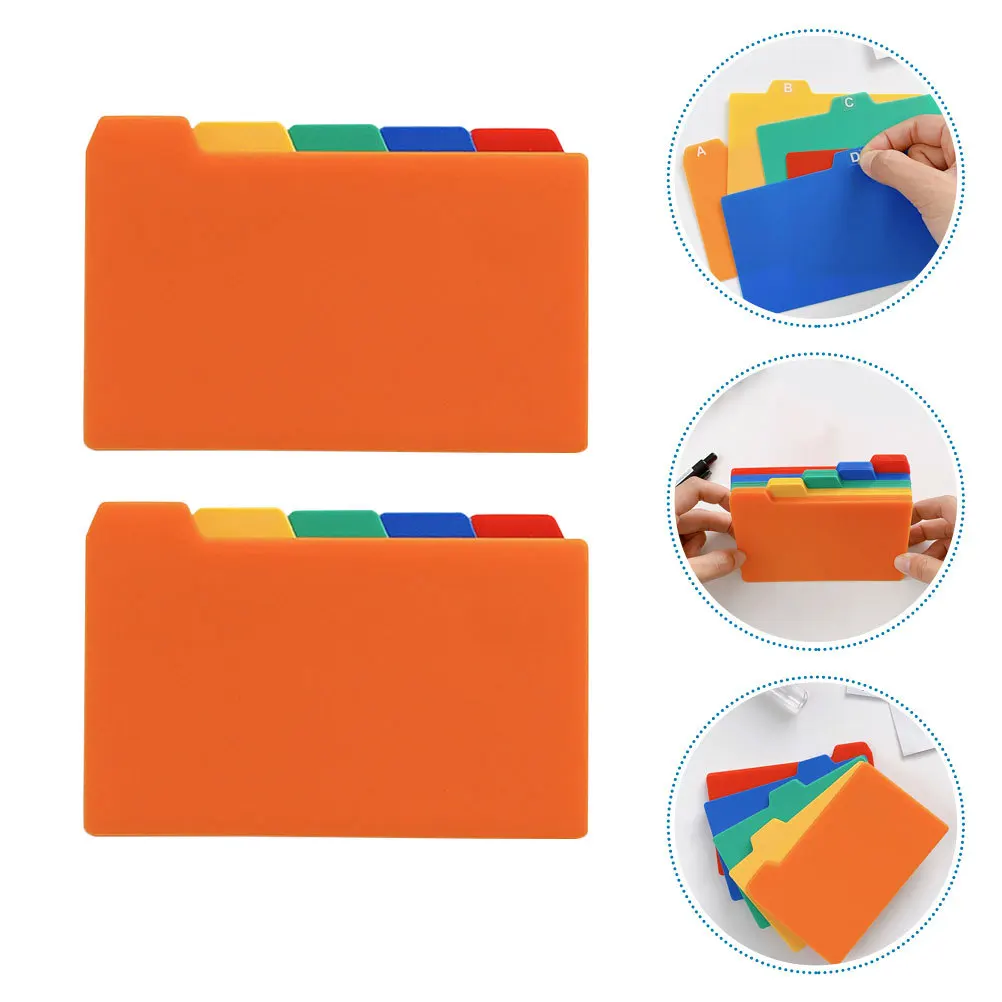 

50 Sheets Plastic Index Card Dividers with Writeable Tabs for Notebooks Reports Planner Divider Page Marker Classification
