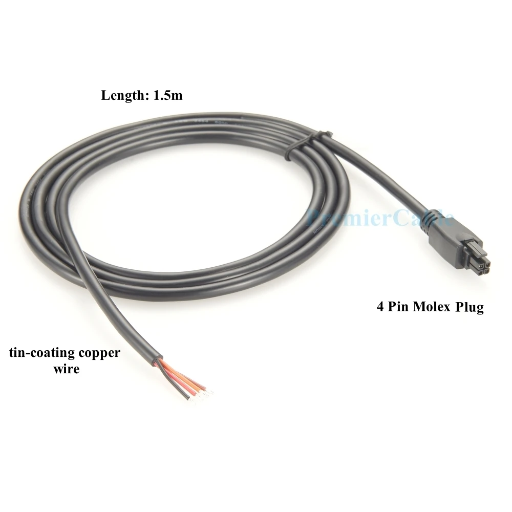 4 Pin Molex Micro-Fit 3.0 GPIO DC Power Cable Compatible with Microhard Cradlepoint Sierra Wireless Airlink Peplink Modems