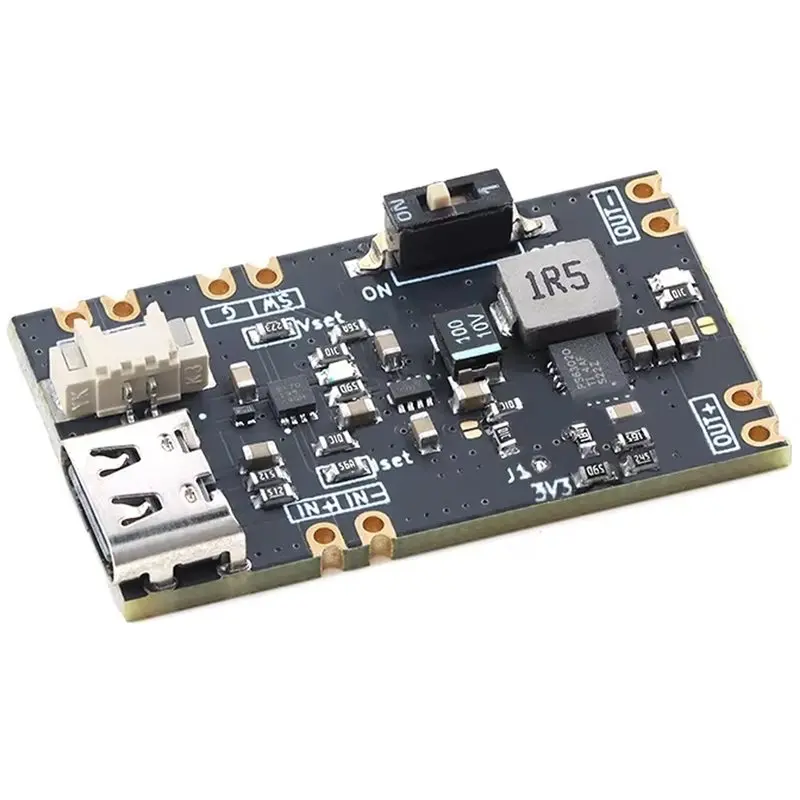 ABJF-3.3V 5V Output Microcontroller UPS Uninterruptible Power Supply Module 1.5A/1A Lithium Battery Charging Board