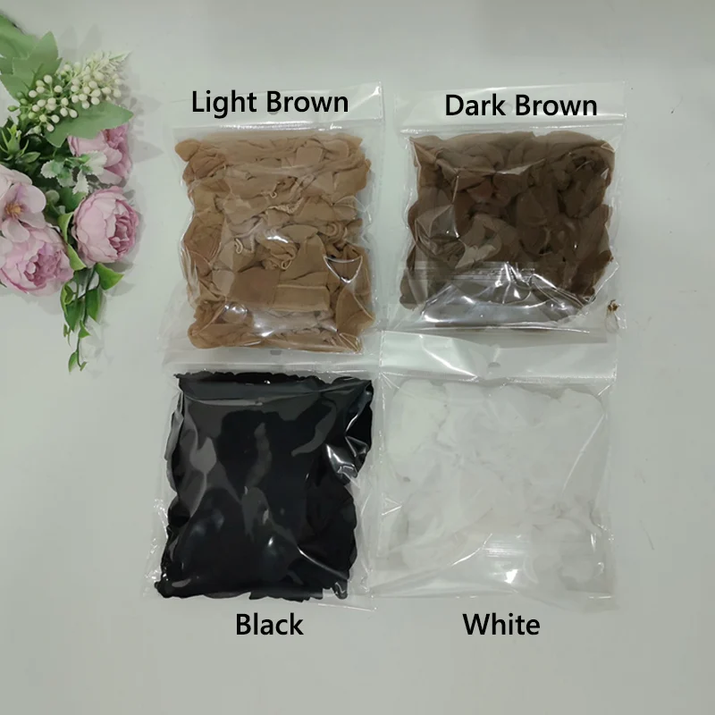 Thin HD Lace Wig Caps Skin Tone HD Caps For Wig Installation 10-100Pcs Black Brown Nude HD Cap For Black Women