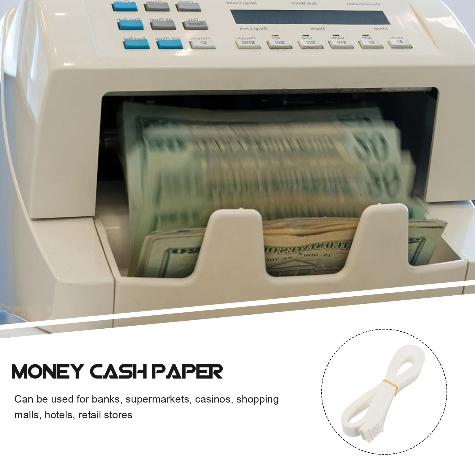 

200 шт. гибких лент для денег из премиального материала, удобные в использовании бумажные ремешки для банкнот