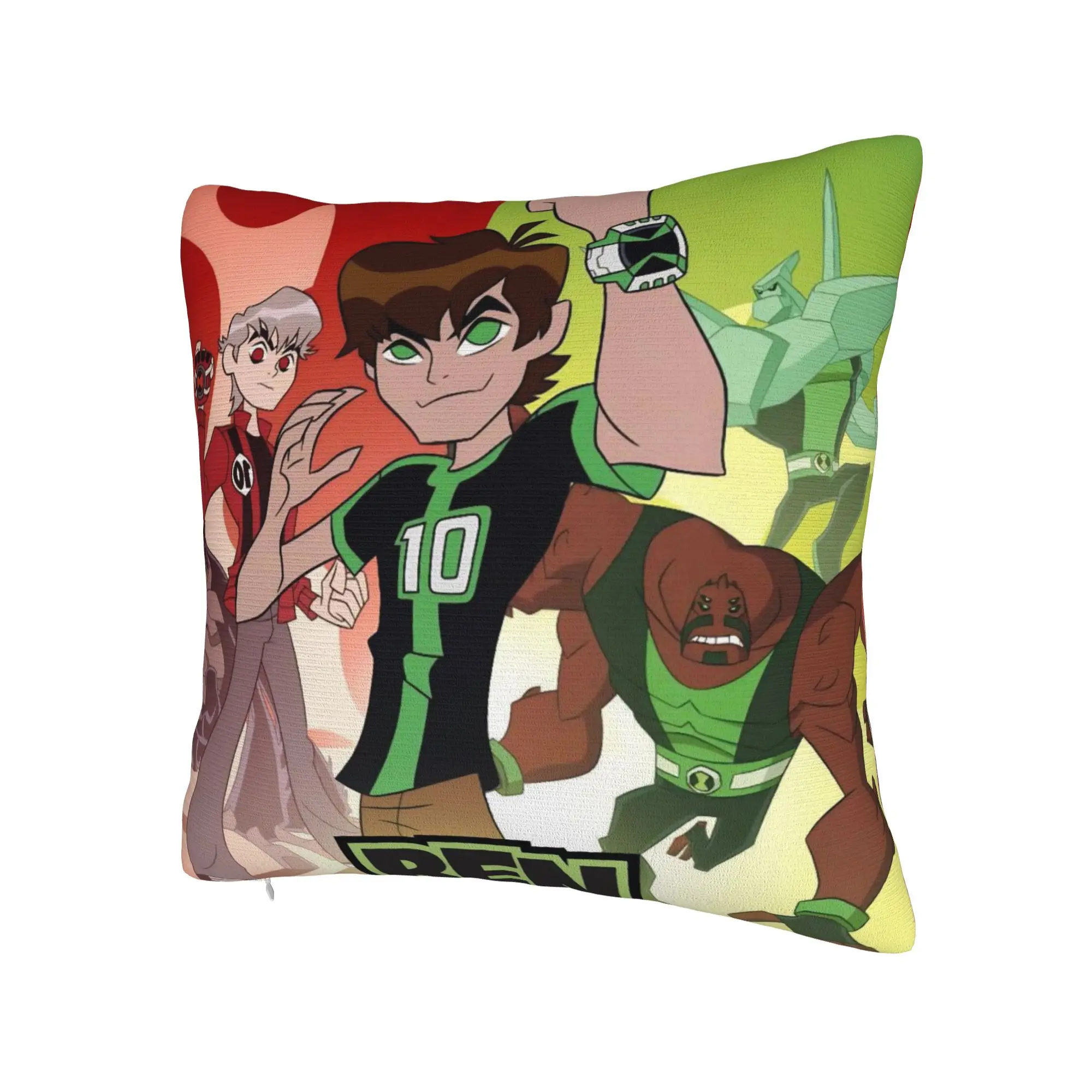 Decorative Pillowcase Ben 10 Anime Merch Home  Throw Pillow Case Cover Zipper Multi Size