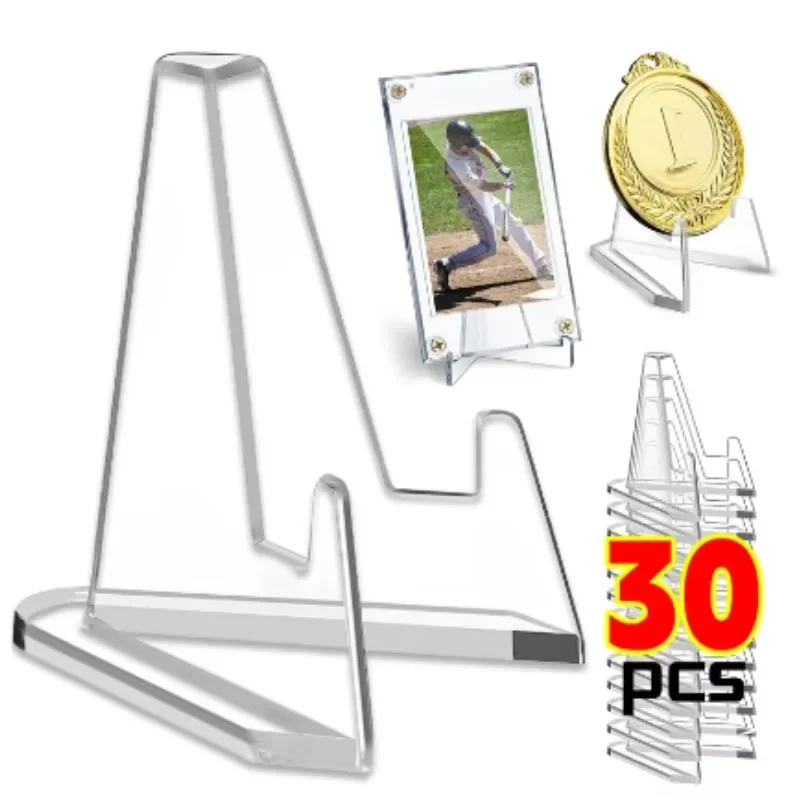 Wholesale Acrylic Coin Display Stand Holders Small Easel Rack Card Commemorative Challenge Coin Capsule Holder Support