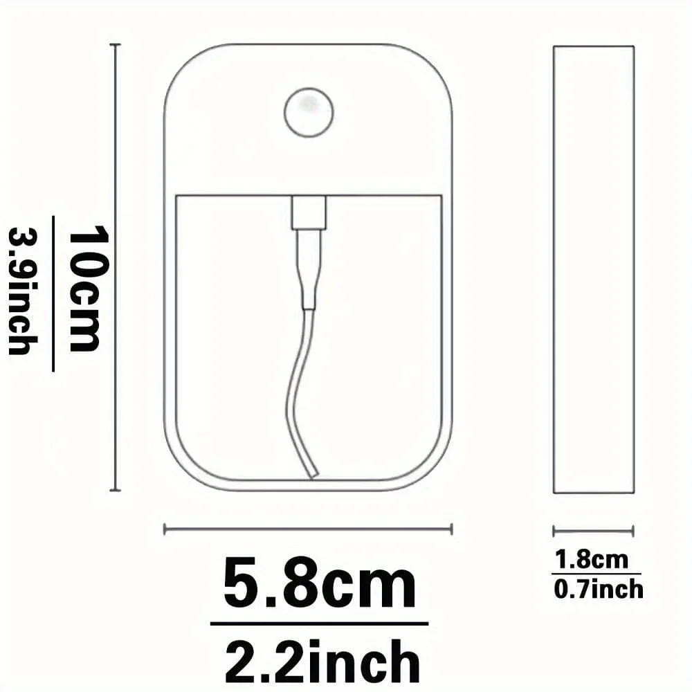 Customized Name 45ml Travel Moisturizing Sprayer Refillable Card Perfume Spray Bottle Portable Mist Alcohol Dispenser