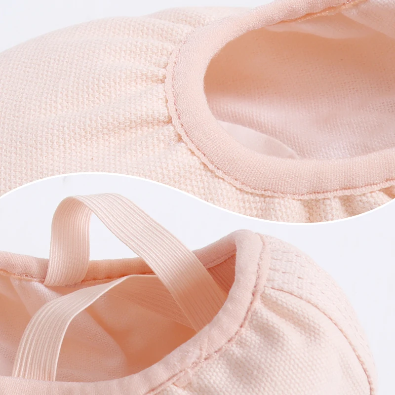 Girls Women Ballet Shoes Dance Slippers Elastic Fabric Slippers Ballerina Practice Ballet Shoes Soft Split Sole for Dancing