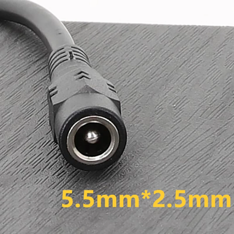 DC-zu-SATA-Konverterkabel, HDD-Stromkabel, 1 DC 5525 zu 1 2 3 4 SATA-Kabel-Splitter, 5.5X2.5 DC 12V zu großem 4-Pin-Sata 5V-Adapter – Detail 4