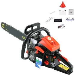 9800W Gasoline Chain Saw 2 Stroke Chain Saw Machine 20 Inch High Power Logging Chain Saw Arboriculture Cutting Machine