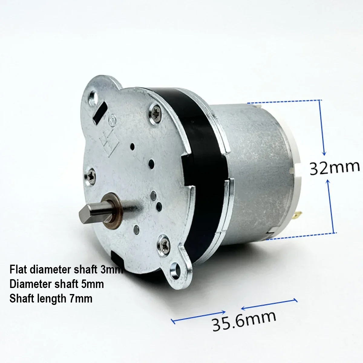 Micro 40B-520 Gear Motor DC Automatic Valve Induction Flat Shaft Carbon Brush Motor DC 6V 12V 230RPM Turbo Worm Gear Motor