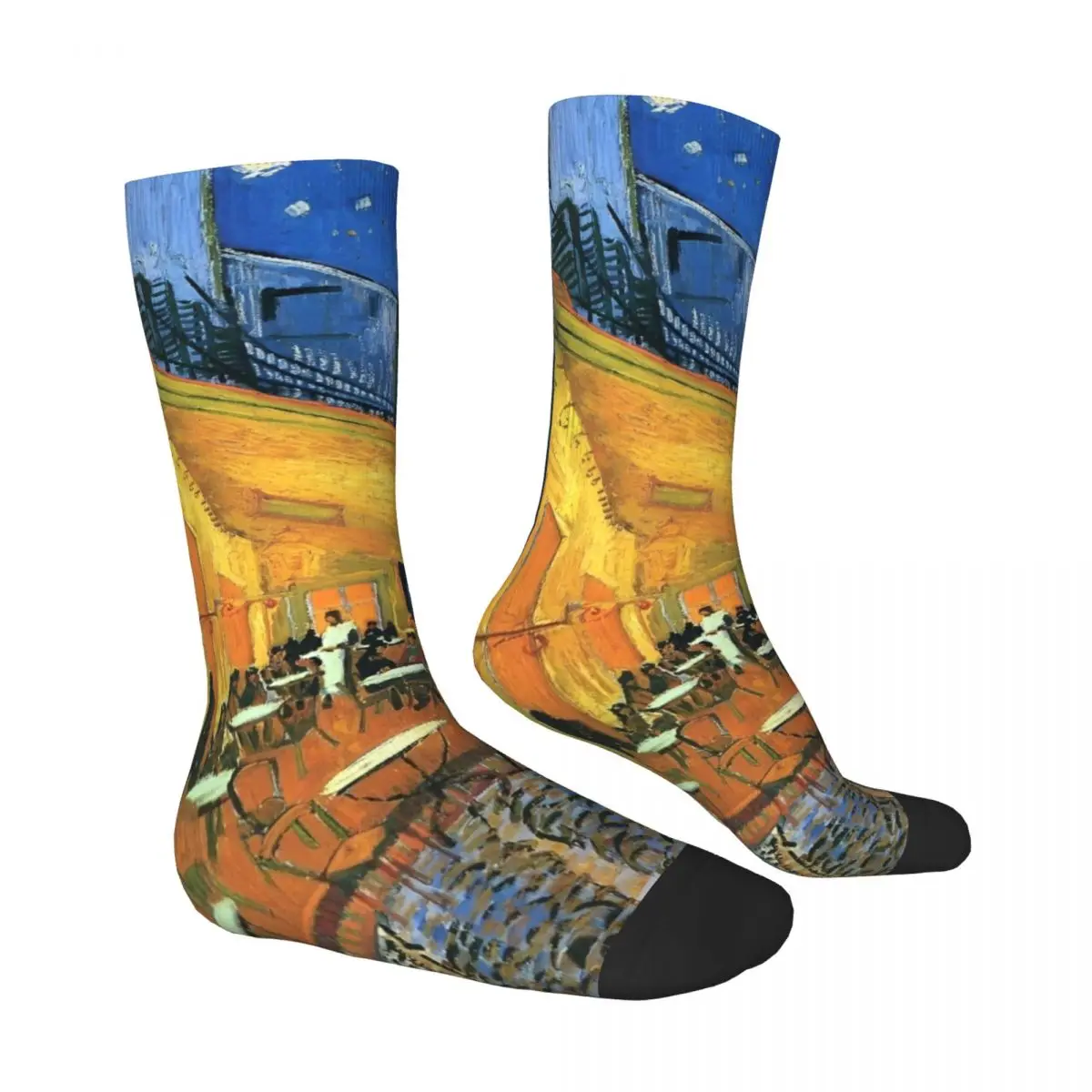 Calcetines para hombres y adultos, medias de calle de Van Gogh, calcetines cómodos Harajuku de otoño, calcetines antideslizantes estampados para exteriores