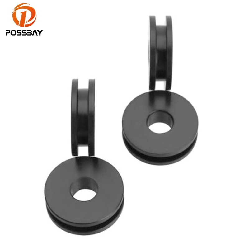 POSSBAY 4 stücke Abnehmbare Motorrad Windschutzscheibe Montage Buchse Ösen fit für Harley Heritage Softail FLSTC 2000-2017