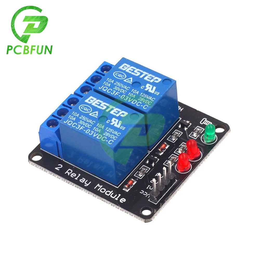 3V 3.3V 1/2 Channel Relay Module Low Level Trigge with Lamp Relay Output 1/2 Way Relay Module for Arduino