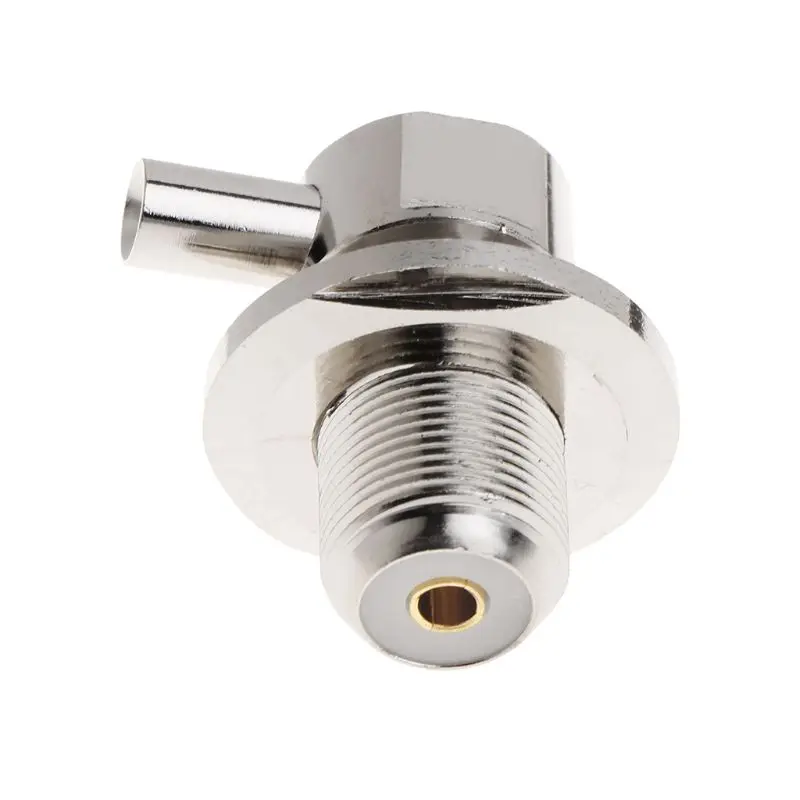 SO239 UHF Female Right Angle RF Connector For RG58 RG142 LMR195 Coaxial Cable